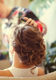 Cвадебная прическа Е18316 