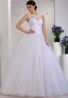 Свадебное платье M48278. С пышной юбкой, длинное без шлейфа.