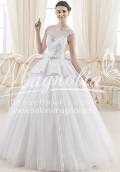 Свадебное платье M48301. С пышной юбкой, длинное без шлейфа.