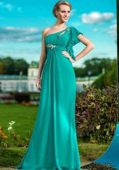 Вечернее платье M48316. В греческом стиле, длинное без шлейфа.