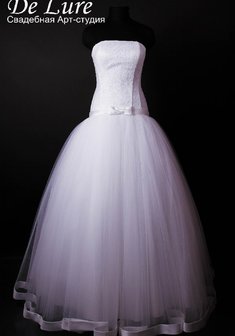 Свадебное платье D48544. С пышной юбкой, длинное без шлейфа.