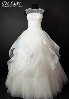 Свадебное платье D48548. С пышной юбкой, длинное без шлейфа.