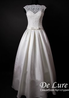 Свадебное платье D48549. А-силуэт, длинное без шлейфа.