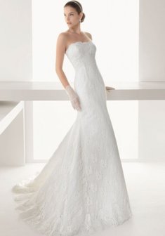 Свадебное платье D48570. Силуэт Русалка (Рыбка), длинное со шлейфом.