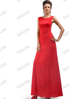 Вечернее платье I48631. С прямой юбкой, длинное без шлейфа.