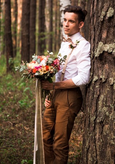 Свадебный мужской костюм B3694 - Салон костюмов Bazioni